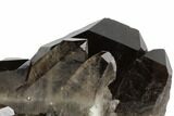 Dark Smoky Quartz Crystal Cluster - Brazil #84800-2